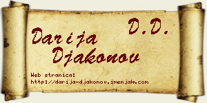 Darija Đakonov vizit kartica